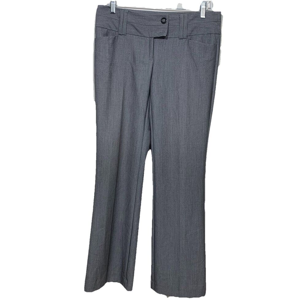 Tracy Evans Limited Dress‎ Pants Womens 3 Gray Heathered Straight Leg Business